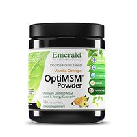 Emerald Labs MSM Powder - Joint Support for Aches and Pain, Anti-Inflammatory, Stress Relief Support, Digestive System Support, Allergy Relief - Vanilla Orange Flavor - 16 oz