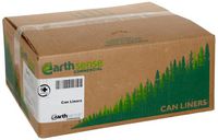Earthsense Commercial RNW4320 Recycled Can Liners, 56gal, 2mil, 43 x 47, Black (Case of 100)