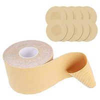 Push Up Tape,Lift Tape,Body Tape,Prevent Sagging,Waterproof and Sweat-Proof,Freely Cropable Sculpt Tape,with 10 Pcs Non-Woven Circular Stickers