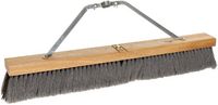Weiler 44581 24" Block Size, Hardwood Block, Flagged Gray Polystyrene Fill, Contractor Medium Sweeping Broom