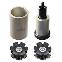 Bike Bicycle Fork Star Nut Setting Installer Install Tool with 2 Free Star Nuts - Size 1-1/8"