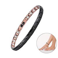 USWEL Womens 99.99% Pure Copper Anklet Arthritis Pain Relief & Inflammation Reduction for Feet and Ankles(10.5“)