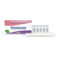 Boiron Yeastaway Yeast Infection Relief, 7 Suppositories, Homeopathic Medicine for Yeast Infection Relief
