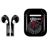Skinit Decal Audio Skin for Apple AirPods with Lightning Charging Case - Officially Licensed Marvel/Disney Web-Slinger Spider-Man Comic Design