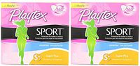 Playtex Sport xUmUO Tampons with Flex-Fit Technology, Super Plus, Unscented, 36 Count (2 Pack)