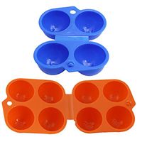 TOPBATHY 2+4 Grids Plastic Folding Eggs Carrier Holder Container Keeper Storage Box Case for Outdoor Camping Hiking Picnic