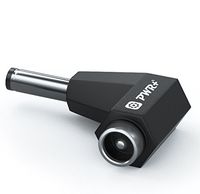 Pwr Right Angle 90-Degree 5.5 x 2.5 mm Power Adapter Connector Converter Compatible with Toshiba Satellite Asus MSI Gateway eMashines Fujitsu Laptop Notebook Charger Ac Adapter Power Supply Cord