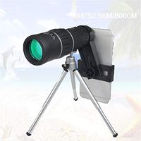 Cell Phone Lens Universal 16X Optical Zoom Lens Manual Telescope Lens with Clamp Tripod for iPhone Samsung and Most Android Smartphones