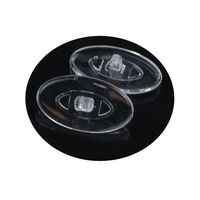 GMS Optical Oval Screw-in Silicone Nose Pads for Glasses, Sunglasses, and Eye-wear – 19mm (10 Pair)