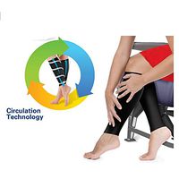 Cloudz Footless Compression Socks - Unisex S/M - Black