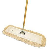 Boardwalk M365C Cut-End Dust Mop Kit 36 x 5 60-Inch Wood Handle Natural