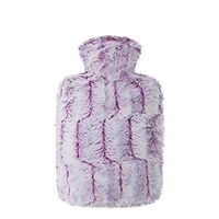 Hot Water Bottle Cashmere Hot Water Bottle Female Water Injection Warm Water Bag Adult Large Lovely Coat Warm Uterus,Purple