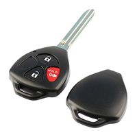 Key Fob Keyless Entry Remote Shell Case & Pad fits Toyota 4Runner Matrix Rav4 Venza Yaris/Scion iQ tC xB xD (HYQ12BBY, GQ4-29T, MOZB41TG)