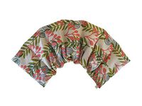 Microwavable LOVEwrap Neck & Shoulder Wrap Pad - Aroma - 6 X 24 - Flax w/fine Mist of Calming Lavender Oil - subtly Scented - All Natural - Hot Cold Therapy Muscles Pain Relief - Peach Green Blue