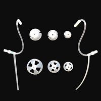 iBstone 2 Slim Sound Tube (Left&Right) and 6 Ear Plugs/Eartips/Domes for ProVive and Most Small Hearing aids