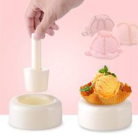 Xisheep Easter Day Home Décor ， Cone Mold Ice Cream Cone Mold Setting Mold DIY Crispy Ice Cream Skin Baking Mold Kitchen Dining Bar - Photo Color