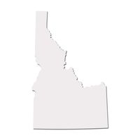 Idaho GEM State Boise Pride Decal Sticker - White 5" Vinyl Decal for Cars, Macbooks, and Other Laptops