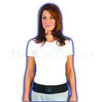 Med Spec Back-n-Black Sacroiliac (SI) Belt with Plush Lining, Medium