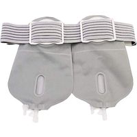 Belt Type Urinary Ostomy Pocket, Belt Type No Need to Paste, Double Side Daily Use One Sided Night Type with Closure for Colostomy Care Bladder Full Cut Waist Side Urine Bag (1Set)