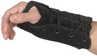 Bilt-Rite Mastex Health Lace-Up Left Hand Wrist Support, Black, X-Small