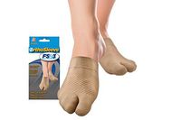 OrthoSleeve FS3 Forefoot Compression Sleeves (One Pair) Bunion Comforter and Split Toe Alignment Sleeve with Padded Toe Zone to Reduce Toe Friction and Reduce Forefoot Swelling (Small/Medium)