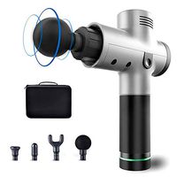 Mioloe Massage Gun,Deep Tissue Percussion Muscle Massager for Pain Relif, Handheld Percussion Massage Gun, Quiet,3 Speed High-Intensity Vibration, Quick Rechargeable Device - Includes 4 Massage Heads