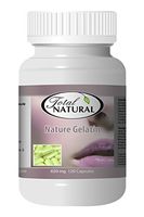 Nature Gelatin 650mg 120c [2 Bottles] by Total Natural, Rich in Collagen, Body Skin and Hair Care, Helps Hormone Balance, Healthy Teeth and Gums