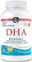 Nordic Naturals DHA Omega-3 - Brain and Nervous System Support Supplement, Strawberry Flavored, 180 Soft Gels