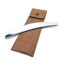 Medical Grade Stainless Steel Guasha Massage Tool - for Back, Legs and Shoulders （A Shape）