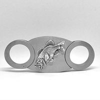 Bass Fishing Cigar Cutter – Double Guillotine Blades – in Gift Box