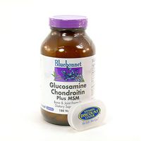 Bundle - 2 Items: 1 Bottle of Glucosamine Chondroitim Plus MSM by Bluebonnet 180 Capsules and 1 VDC Pill Box