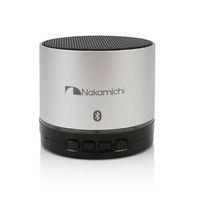 Nakamichi Bluetooth Round Speaker - Retail Packaging - Silver
