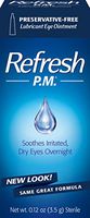Refresh P.M. Lubricant Eye Ointment, Net wt. 0.12 oz (3.5g) Sterile