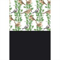 Farmhouse Birds 20-Pack Tissue Paper Set with 10 Sheets Each of Black and Country Song Bird Tissue Paper, 20 x 30" Sheet Size, Made in America, Wrap & Revel®