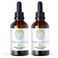 Witch Hazel Leaf A120 (2pcs) Alcohol Herbal Extract Tincture, Super-Concentrated Organic Witch Hazel Leaf (Hamamelis virginiana) Dried Leaf (2x4 fl oz)