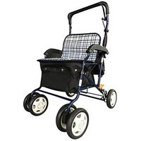 Standard Walkers Walker Elderly Shopping Cart Grocery Shopping Cart Folding Walking Aid Scooter Lower Limb Rehabilitation Training Equipment Toddler Assisted Walking