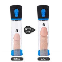Automático de Succión con Pilas Extensor de Pên`e Bomba de Alto Vacío, Eléctrico 3 Ajuste de la Presión, Resistente al Agua IPX5 Enhancer Profesional para más Fuertes Erecciones más Grandes