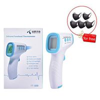 combnine CK-T1501 Digital Infrared Forehead Ear Thermometer - LCD Display Temporal Thermometer for Babies Kids Adults Instant Accurate Reading