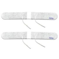 TENS Electrodes, 2 Premium Quality 13 inch x1.5 inch Lower Lumbar Strip Self Adhesive Electrodes for TENS Units, Wired TENS Unit Electrodes, Discount TENS Brand