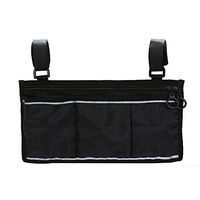 Younar Waterproof Wheelchair Handrail Bag Wheelchair Storage Bag Pouch Storage Side Bag, 13.4''x7.4''