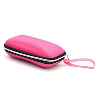 Glasses Case gLoaSublim,Fashion Zipper Rectangle Sunglasses Hard Travel Glasses Case Protection Box - Pink