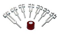 Radical Weighted Endocrine & Spine 7 Healing Tuning Forks with Activator and Pouch