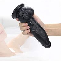 Zbtoi Wonderful 8 Inch Realistic Relax Soft Wand Lifilike D'ǐdlo Silicon Women Masaging for Relaxing Black 100% Secret Packing