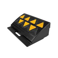 Heavy-Duty Scooter Rubber Curb Ramp, Portable Non-Slip Pedal, Suitable for Small Motorcycle Caravan Wheelchair Disabled Access Door Sill Pad (Black)