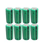 Rechargeable 2/3aa Flat Top Nimh Battery 1.2v 650mah x 8pcs