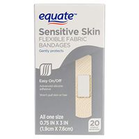 Equate Sensitive Skin Flexible Fabric Bandages, 20 Ct (Pack of 2)