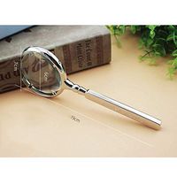 20X Handheld Metal Magnifying Glass Stainless Steel HD Lens for Book Reading, Jewelry Identification, Watches, DIY Crafts Carving and Repair (Color : B)