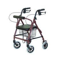 Rollator Jr, Loop Brake Red, 1 ea