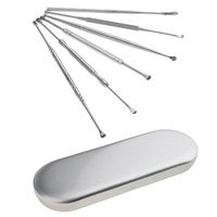 6Pcs Earpick Spoon Tool Set Clean Ear Wax Curette Remover Ear Pick Ear Scoop