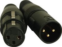 American DJ 3-Pin Male - Female XLR Connectors